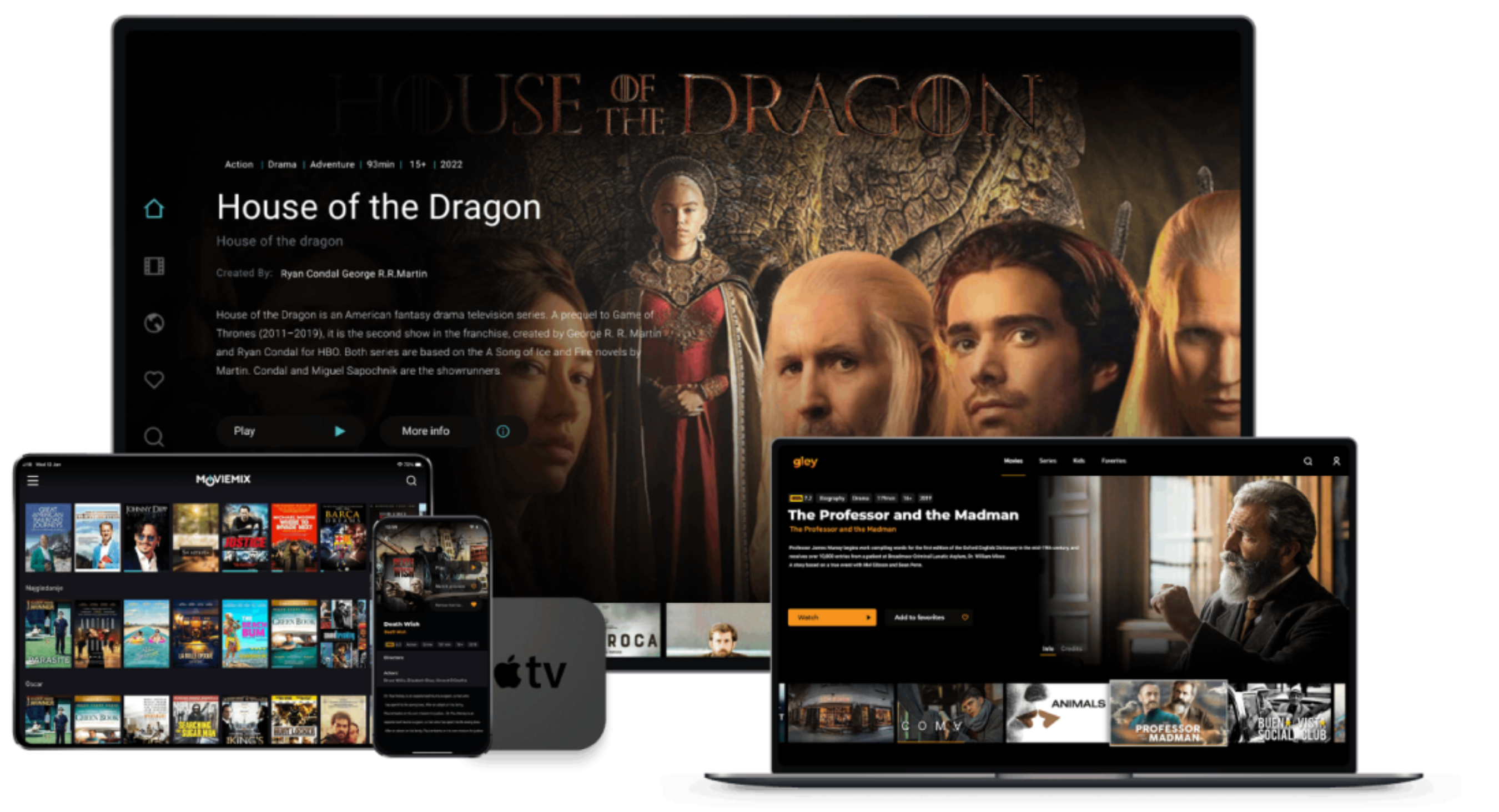 Expérience Streaming TV SoFast sur Smart TV, ordinateur, tablette et mobile